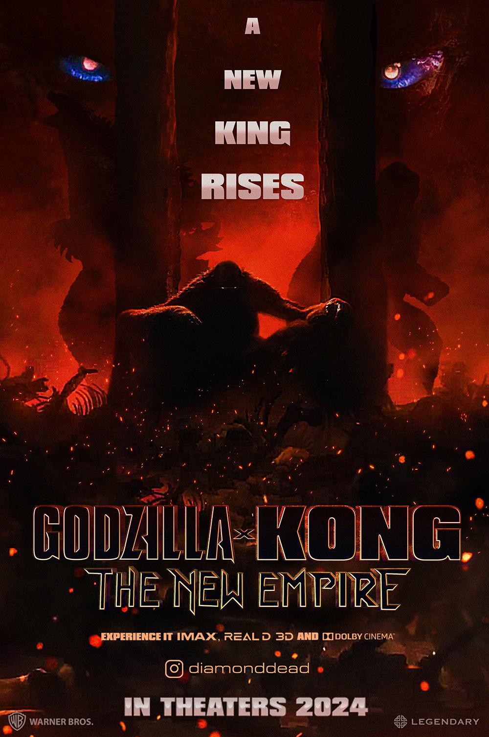 Godzilla X Kong The New Empire Poster By Diamonddead Art R