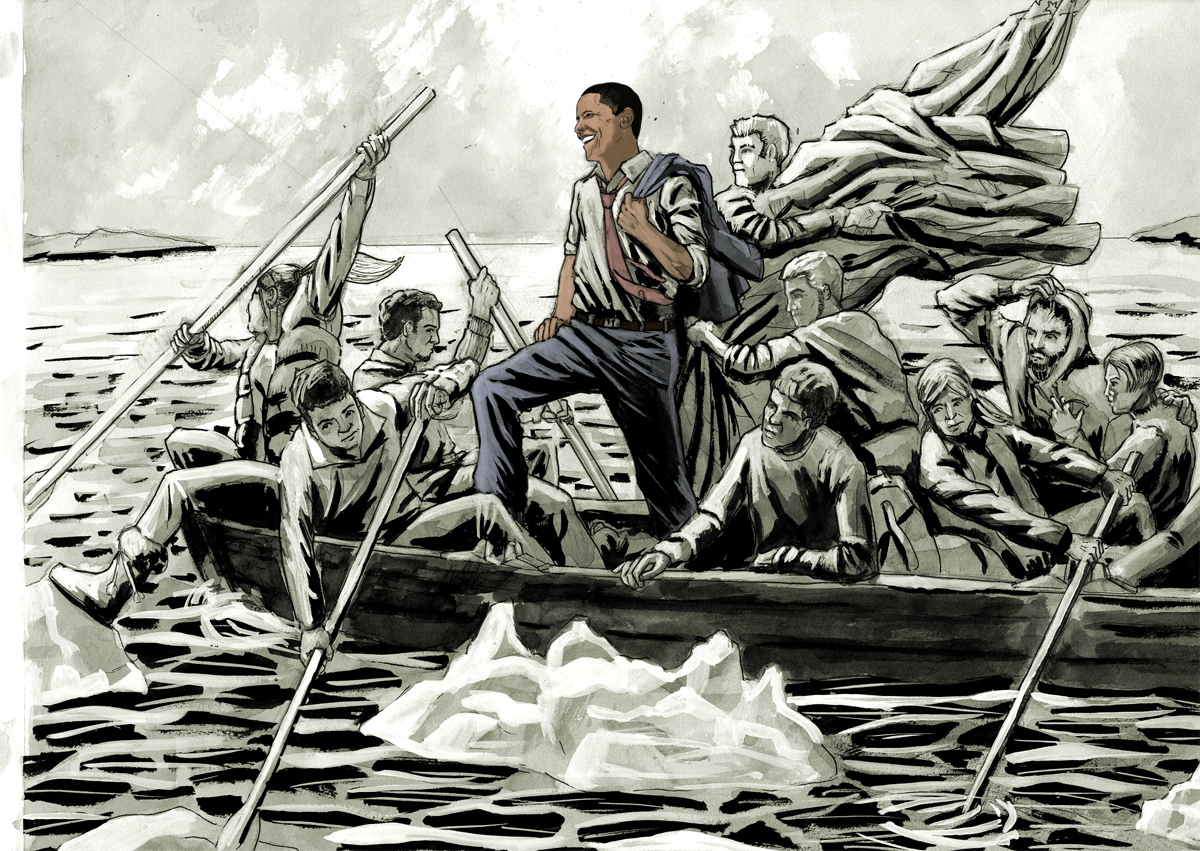 Crossing The Delaware By Bowsky