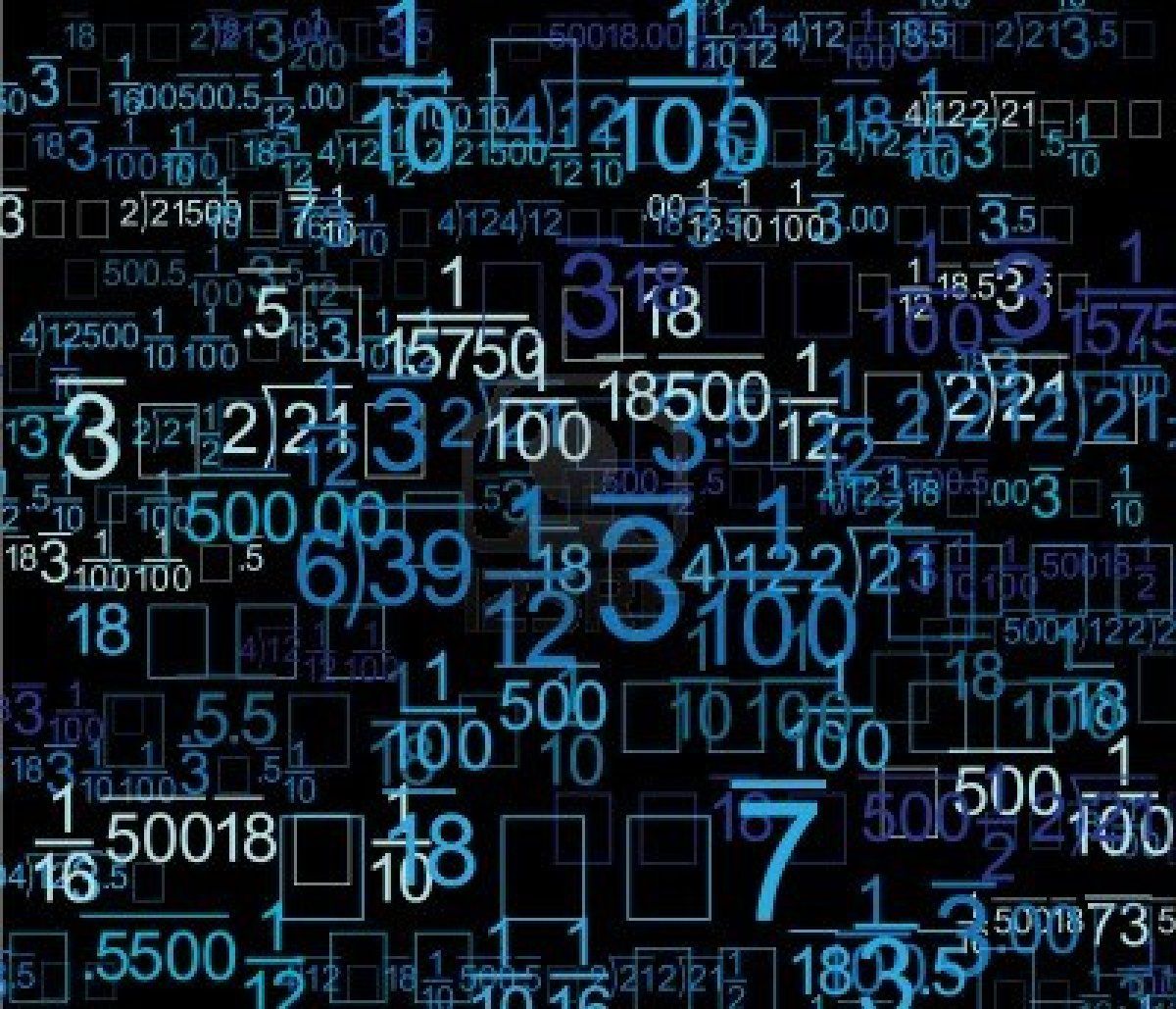 Math Fractions Wallpaper Top Background