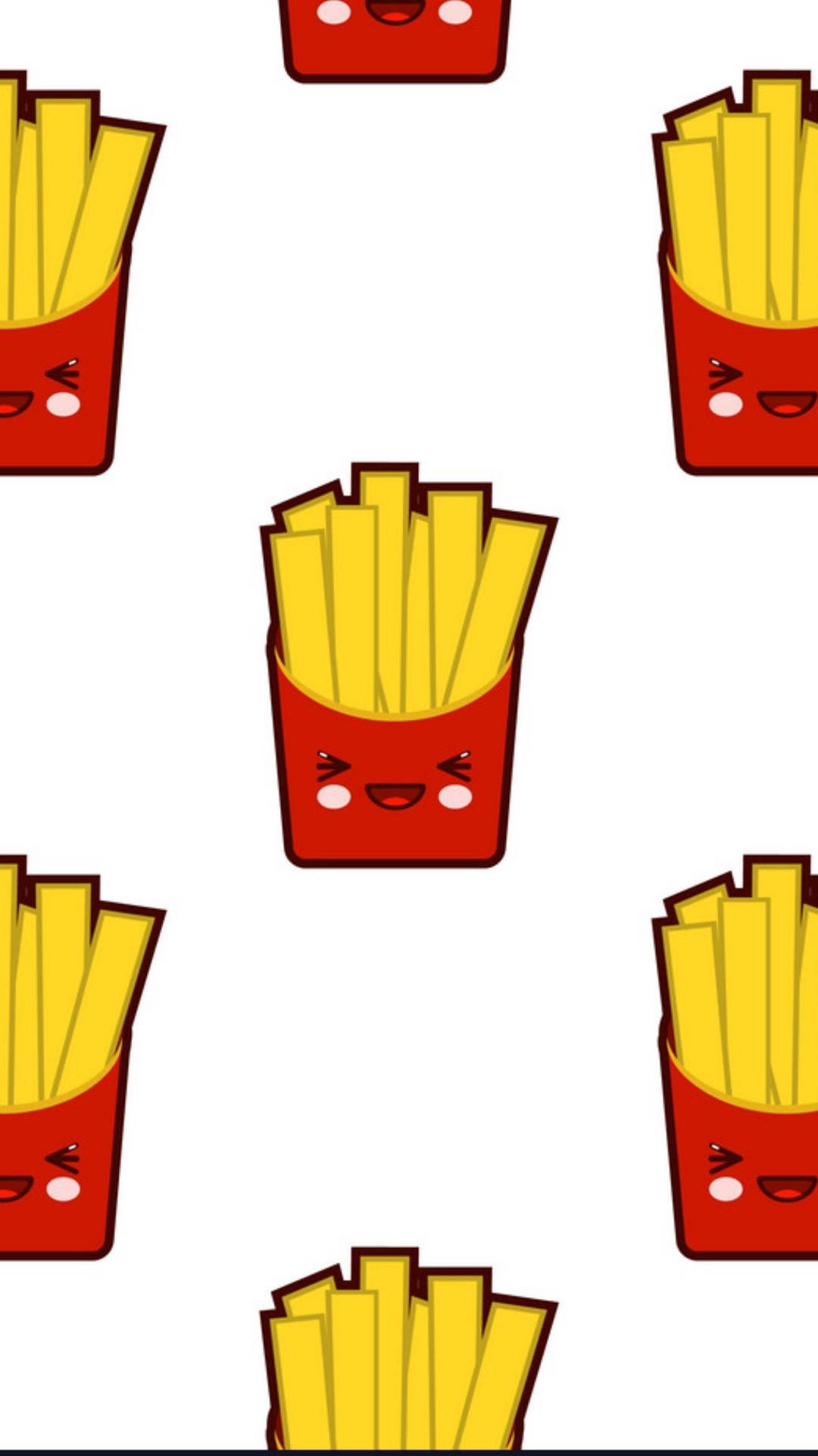 Cute French Fries Wallpaper