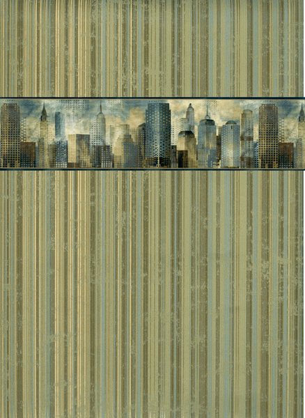 City Skyline Wallpaper Border