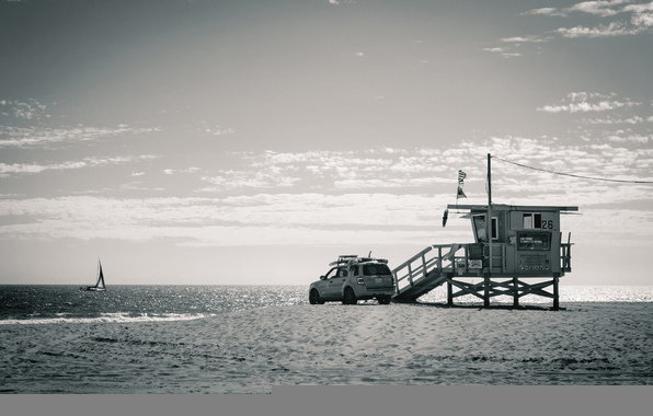 States California Los Angeles Venice Beach Lifeguard Car