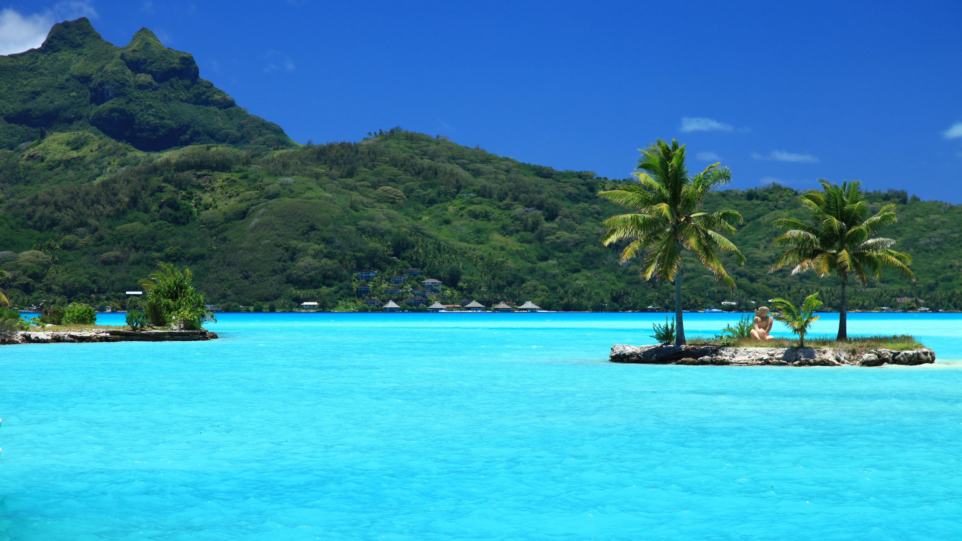 Tropical Island Background Wallpaper