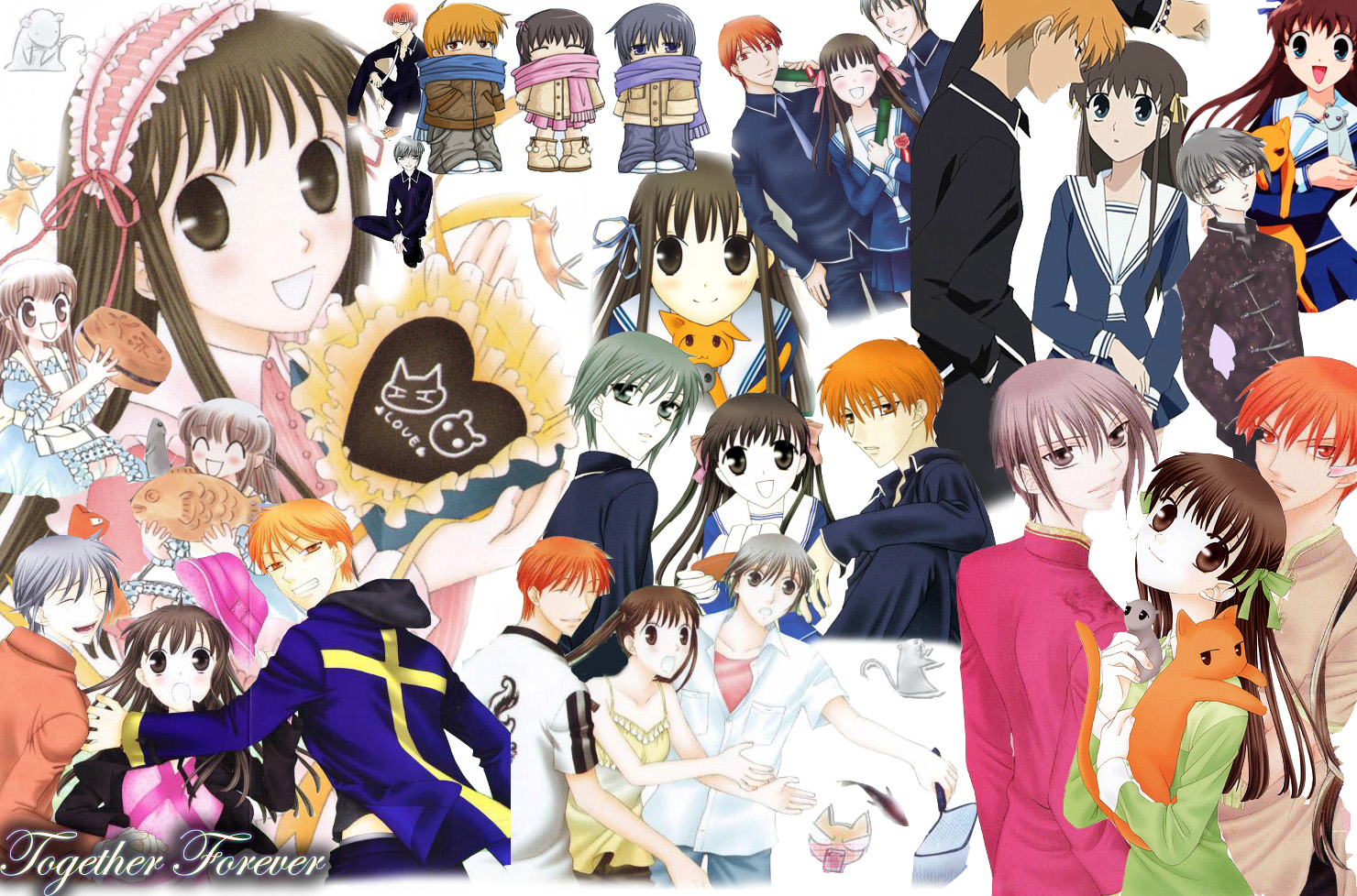 Fruits Basket Image Trio Wallpaper HD And