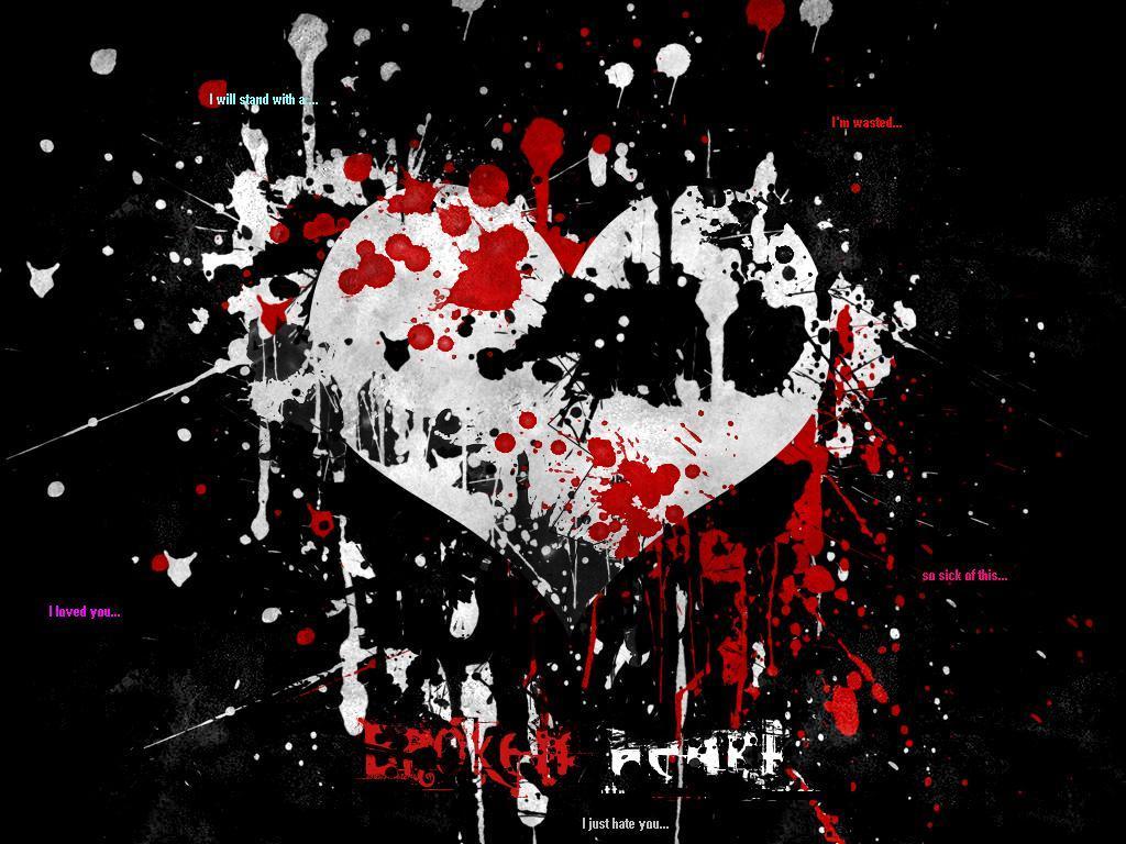 Emo Heart Wallpaper Emo Wallpapers of Emo Boys and Girls 1024x768