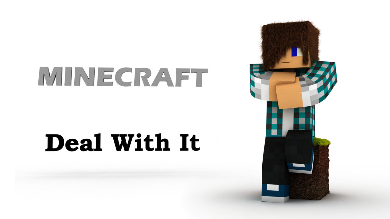 Deal With It Minecraft Wallpaper By Victim753
