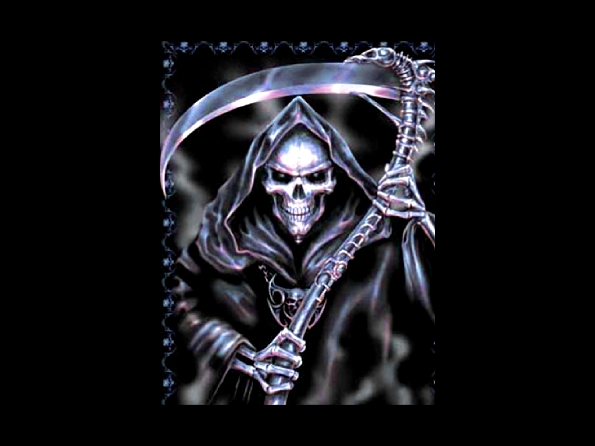 Grim Reaper Skulls Grimz Wallpaper