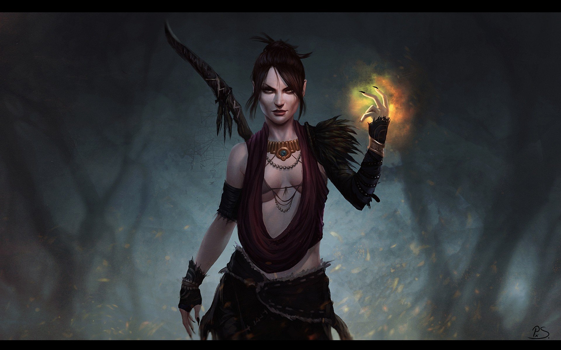 Morrigan from the game Dragon Age Origins wallpapers and images