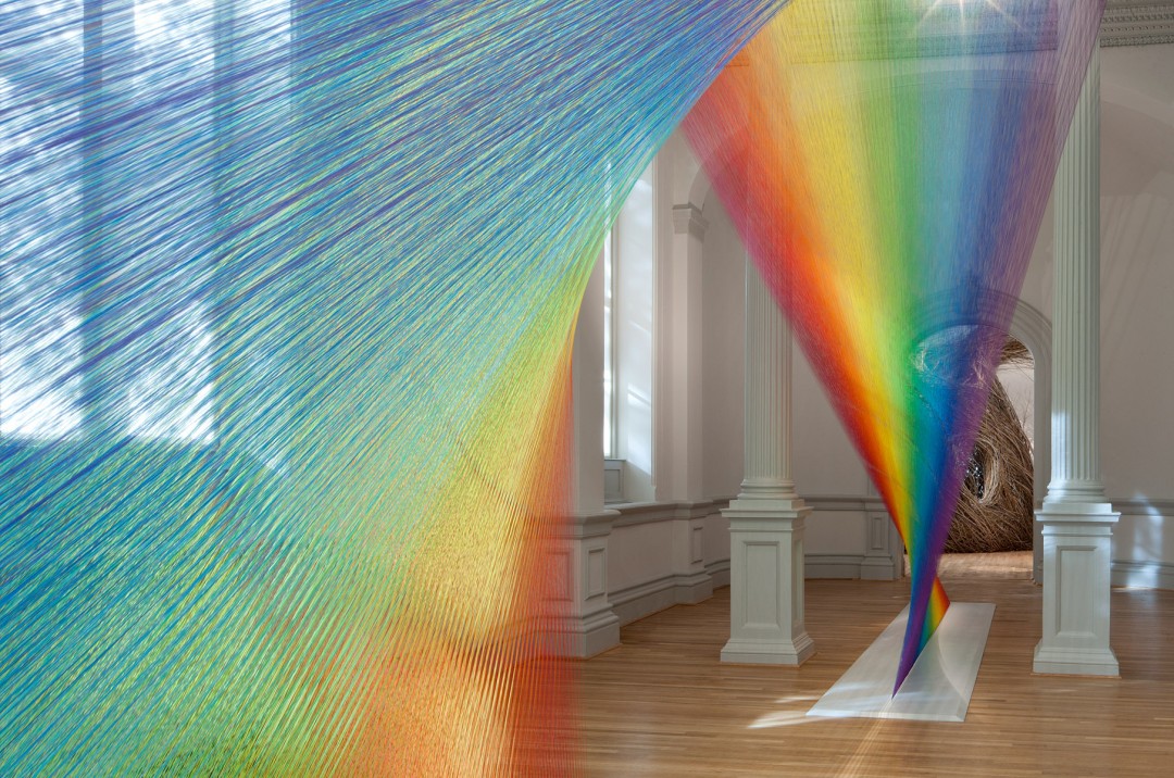 Weaving Giant Rainbows Indoors Wallpaper Ink
