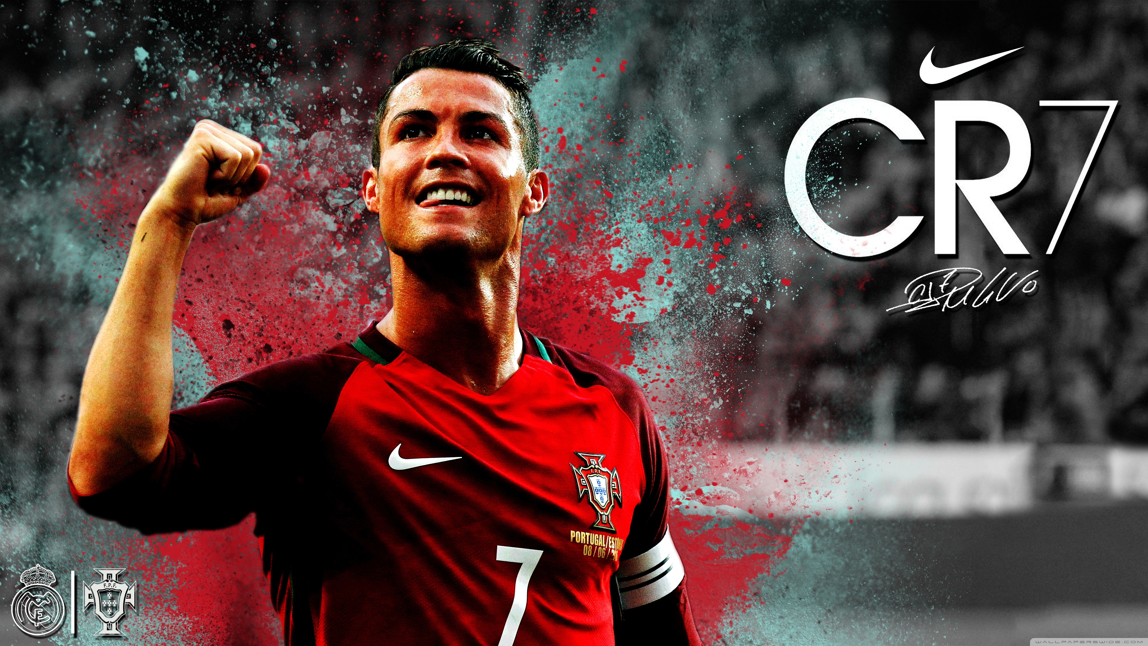 Download wallpapers Cristiano Ronaldo, Portuguese football player, Portugal  national football team, 7 number, red creative background, creative art,  Portugal, СR7, football for desktop free. Pictures for desktop free