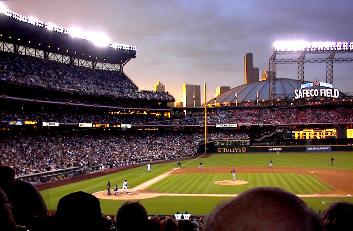 The From Our Seats At Safeco Field Dusk During Opener