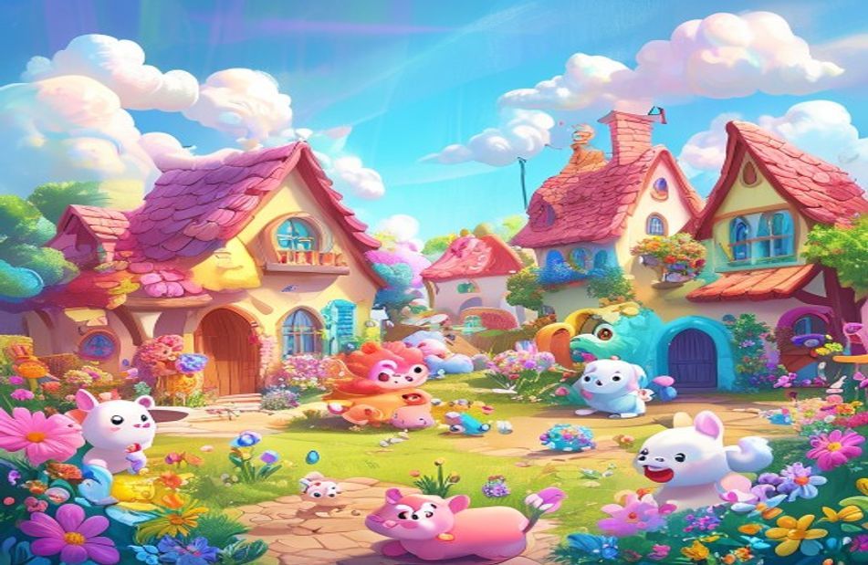 Aesthetic Cartoon Image Wallpaper