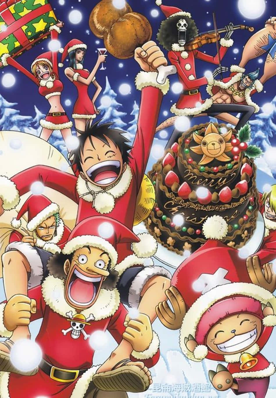 One Piece Christmas Wallpaper