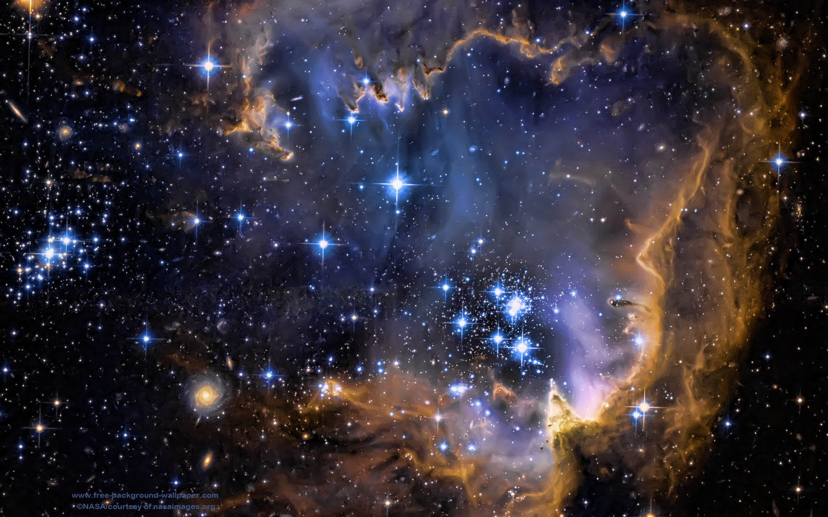 Star And Nebula Wallpaper Of Beautiful Galaxy Growing Intant Stars