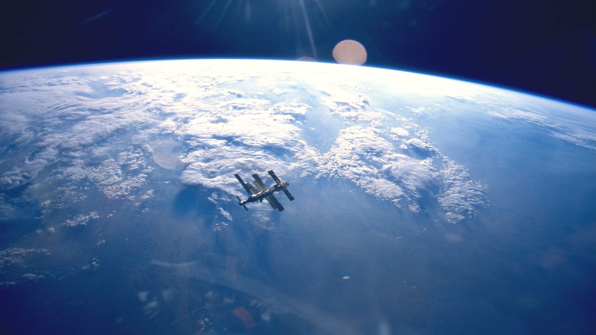 Earth Space Atmosphere Mir Station Wallpaper Stream
