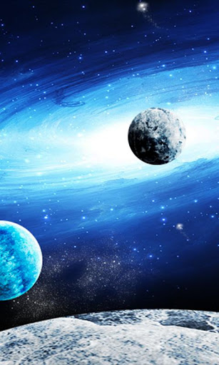 and moon 3d in our phone earth galaxy and moon 3d live wallpaper 307x512