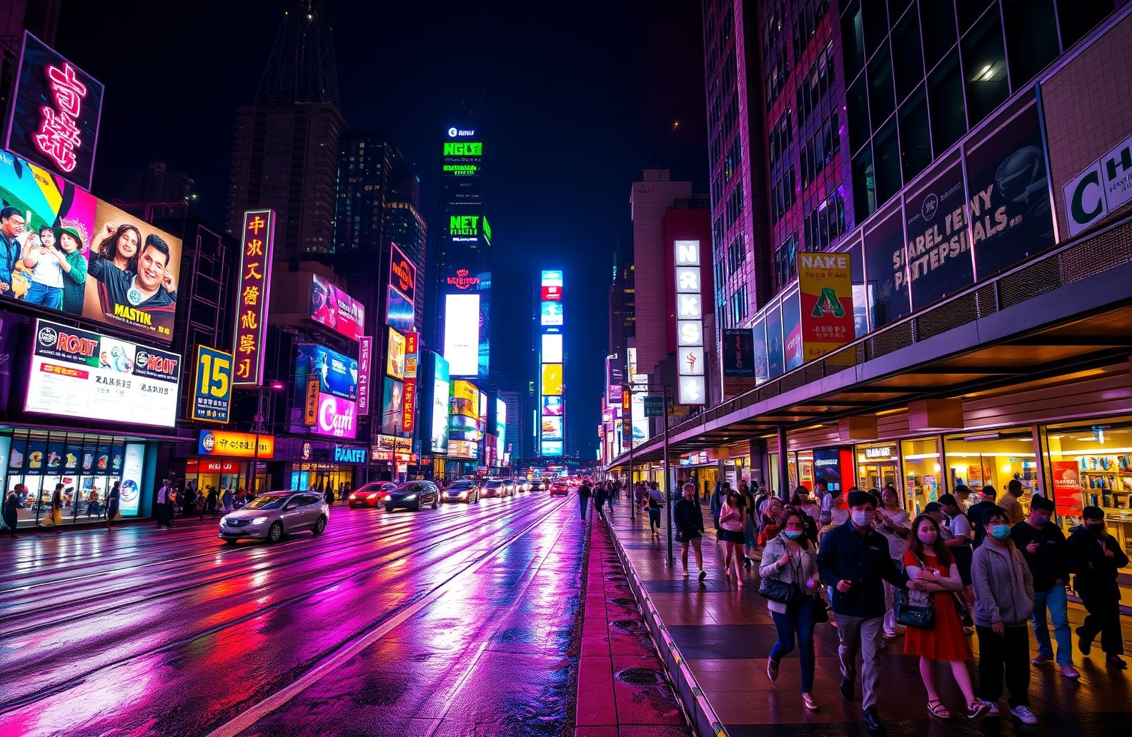 Street Wallpaper Hd Night City