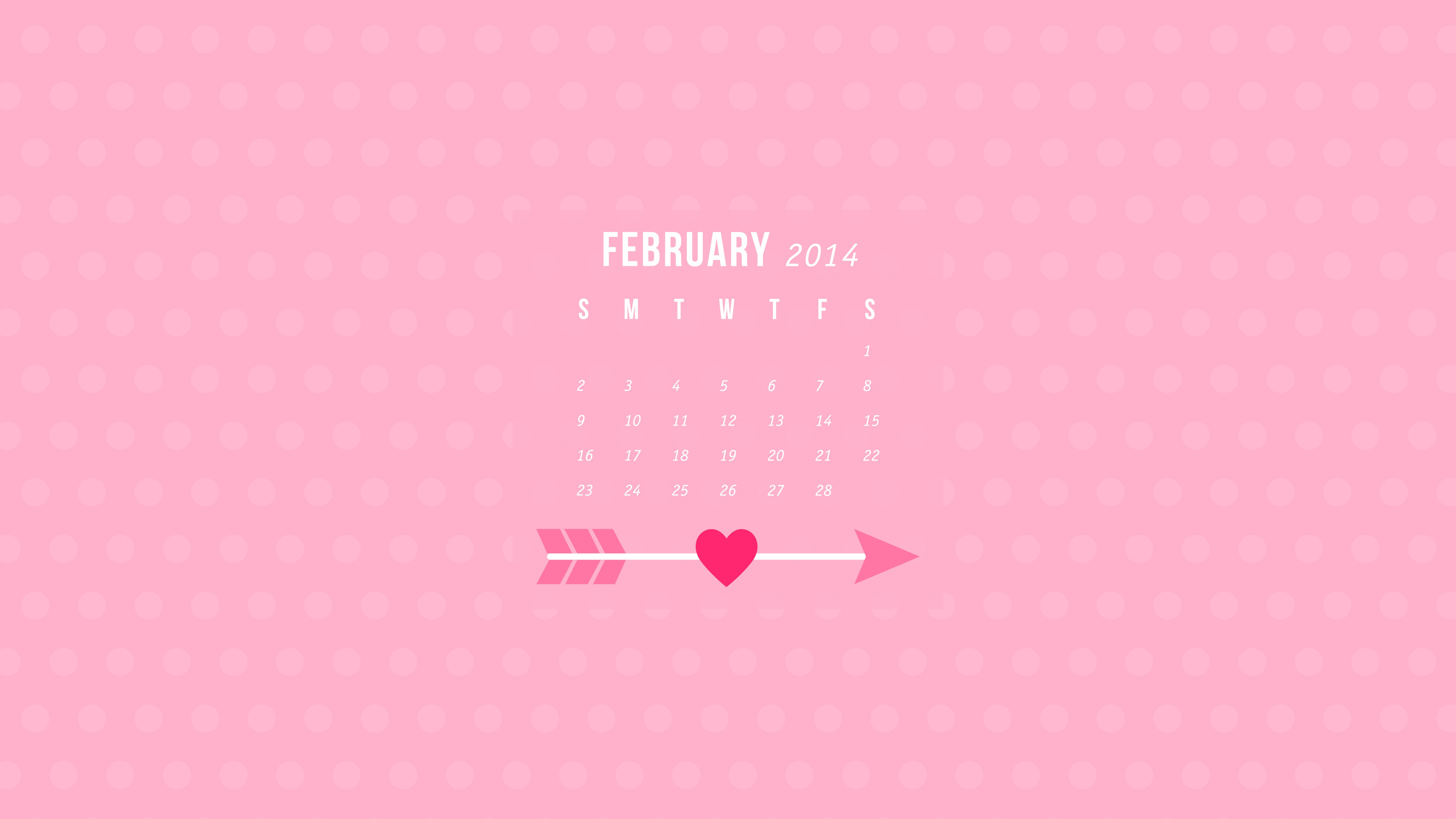 February Calendar Wallpaper Sarah Hearts