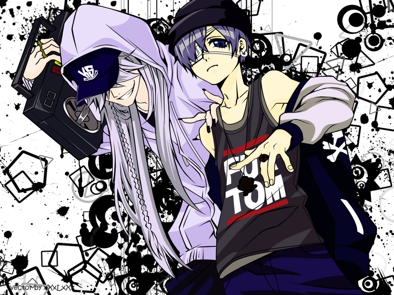 Anime Boys Boombox Gangster White Boy HD Wallpaper