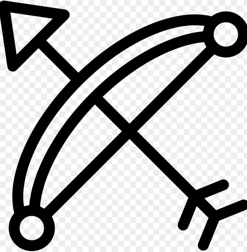 Eros Bow And Arrow Ments Symbol Png Image