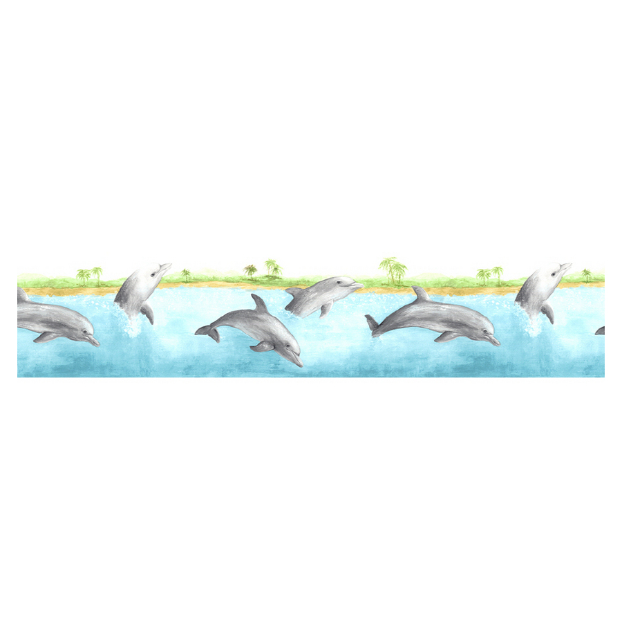 Shop Norwall Dolphin Wallpaper Border At Lowes