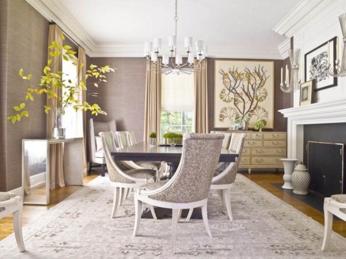 Interior Modern Unique Home Dining Room Decor Ideas Design With