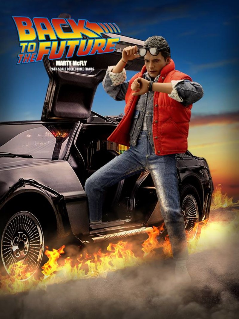 Hot Toys Back To The Future Scale Marty Mcfly Figure In Hand