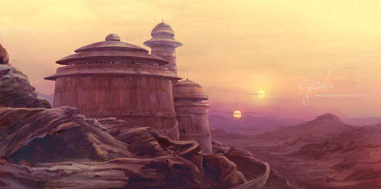 Jabba S Palace Tatooine Star Wars Painting Art