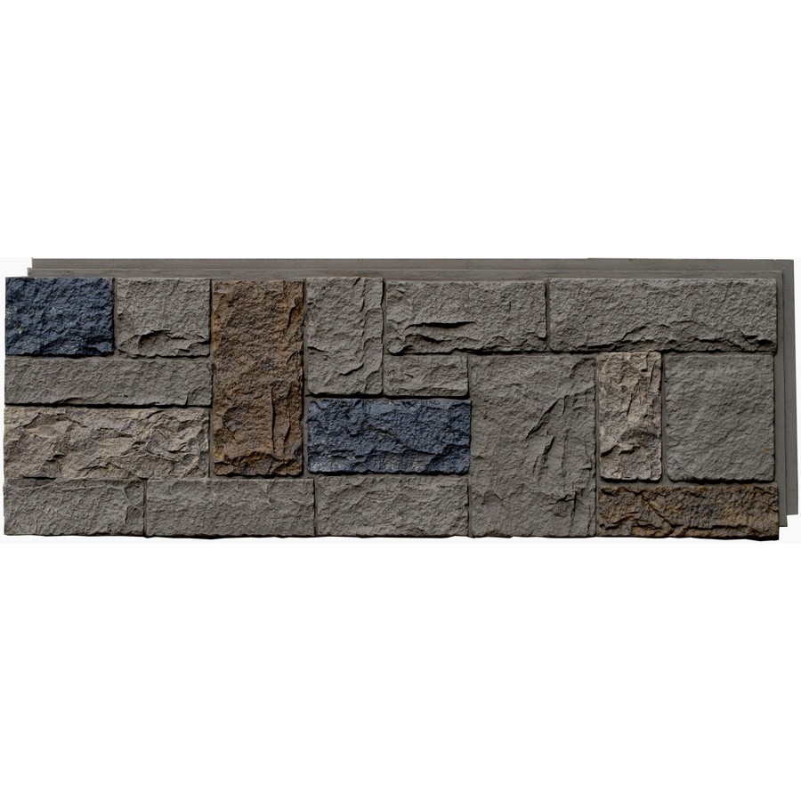 Shop NextStone Tudor Gray Castle Rock Faux Stone Veneer Panels at
