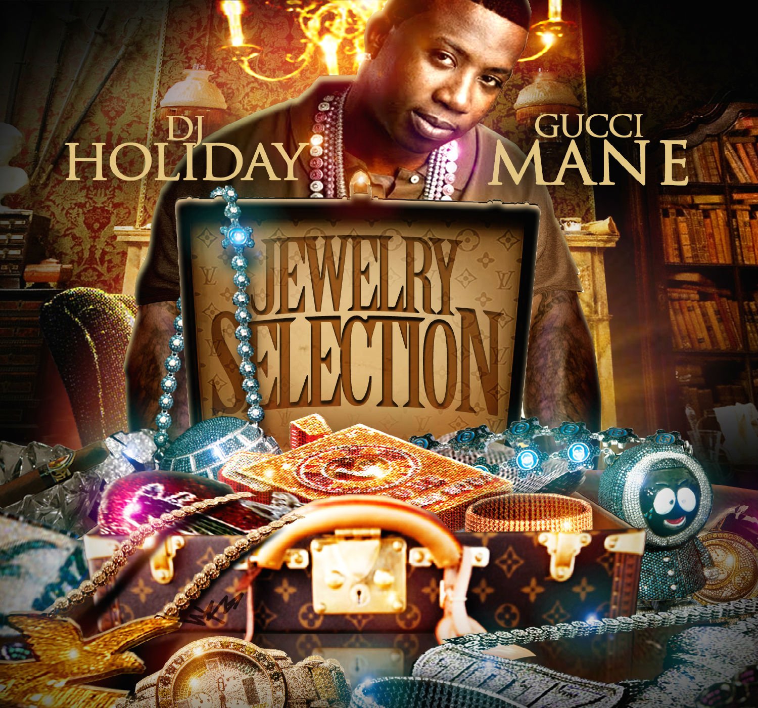 Gucci Mane Southern Gangsta Rap Rapper Hip Hop Holiday Poster