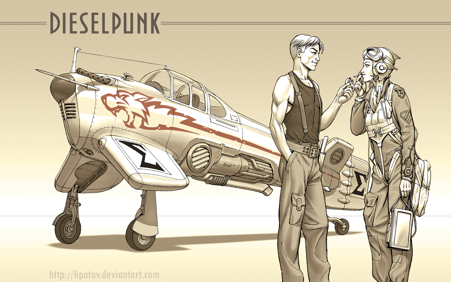 Dieselpunk Art Before The Dogfight David J Rodger Science