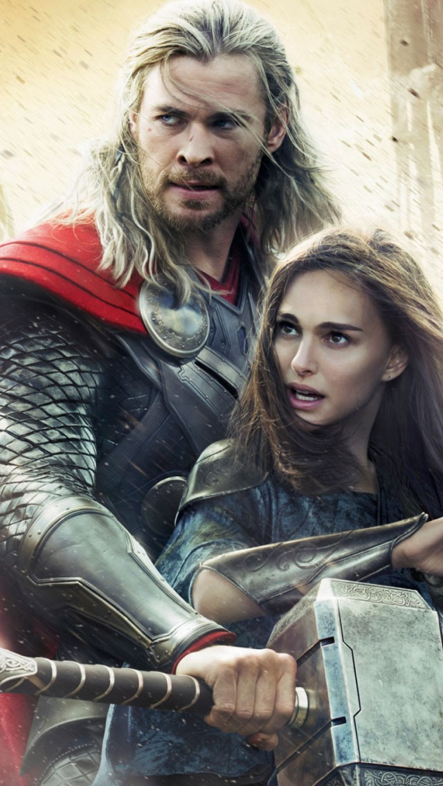 Thor And Jane Foster In The Dark World Wallpaper iPhone
