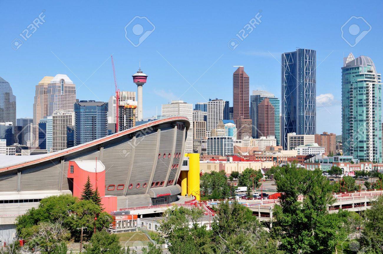 Calgary Saddledome On August 1 2012 In Calgary Alberta With