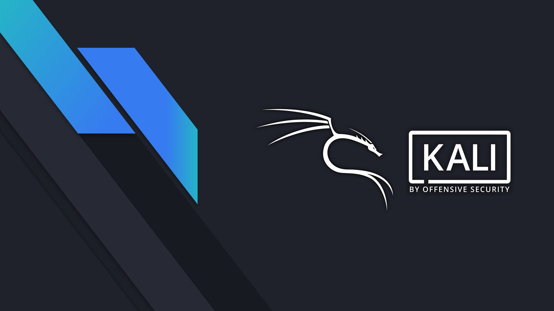 Kali Linux Os Metallic Blue Grey Rg54s2bxavio9t7l Wallpaper