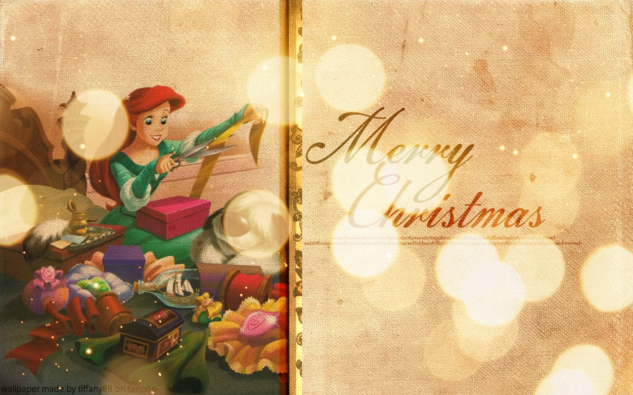 Ariel S Christmas Disney Princess Wallpaper