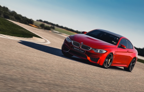 Wallpaper Gran Turismo Bmw M4 Coupe F82 Red Rotate Skid