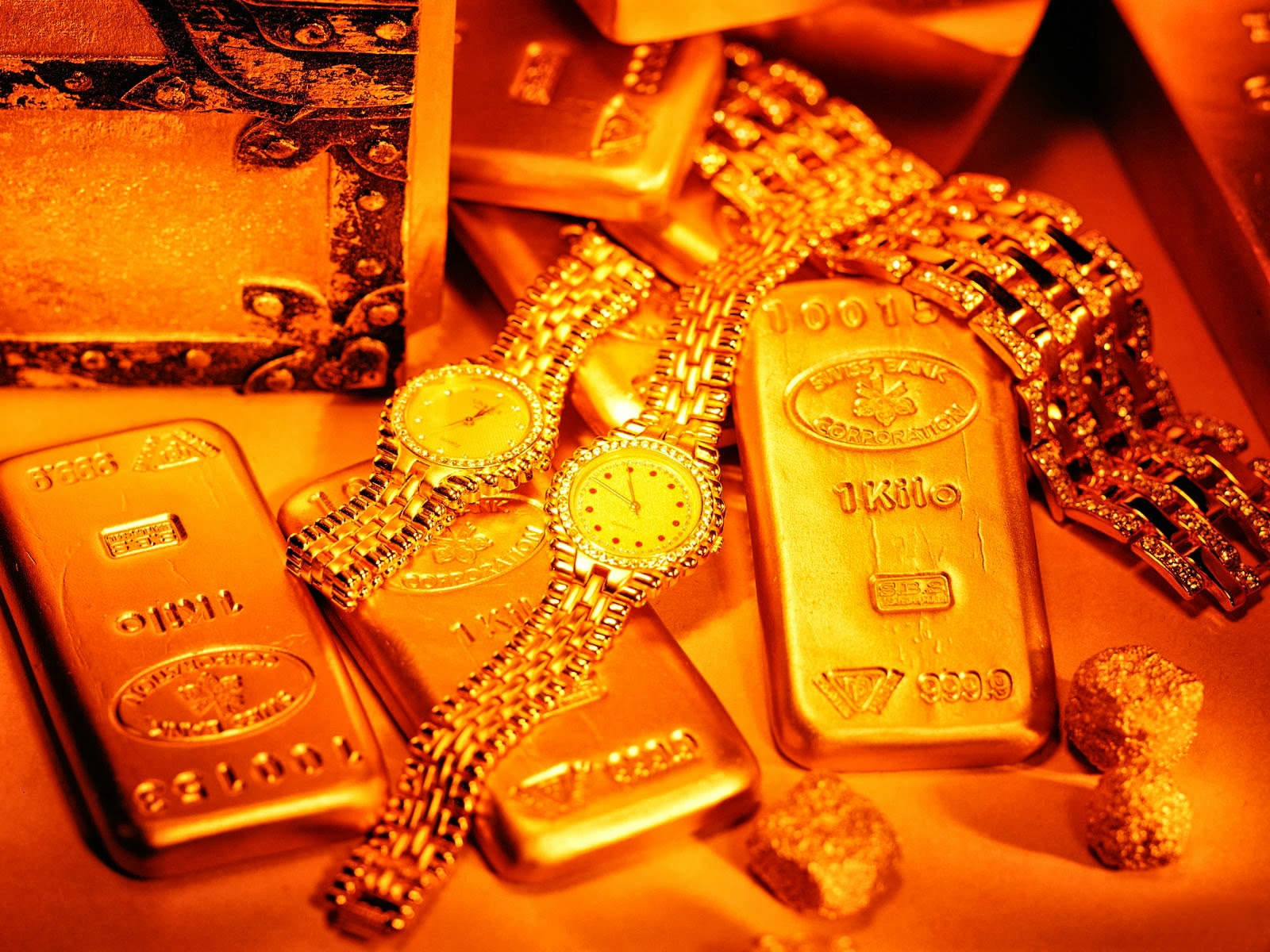 Gold Bars HD Wallpaper Pictures Image