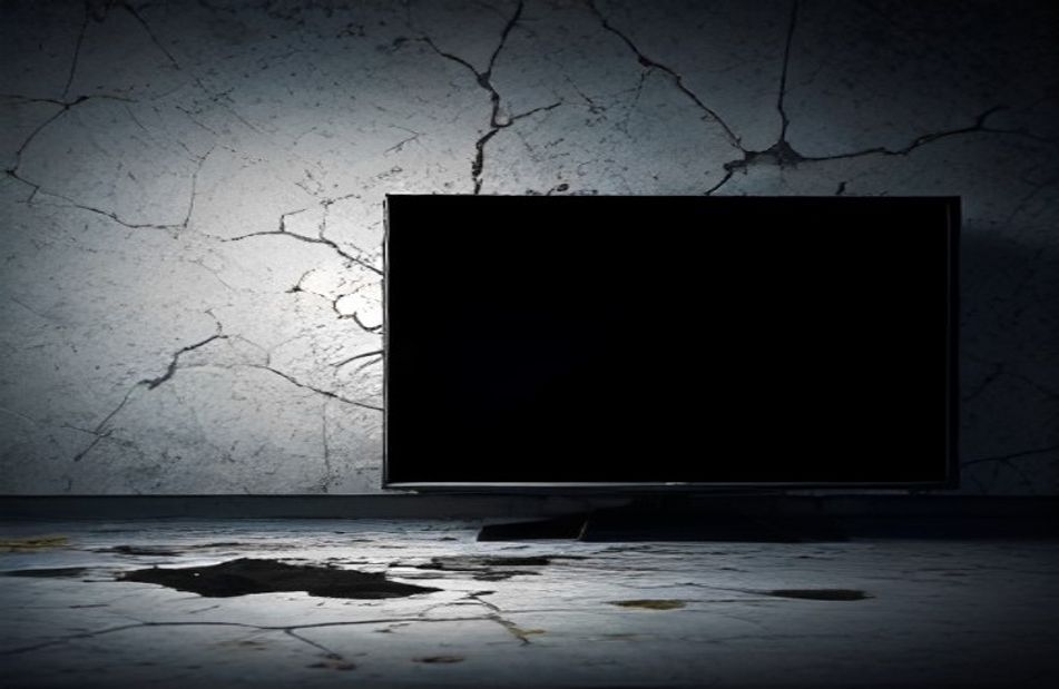 Cracked Tv Screen Prank Wallpaper