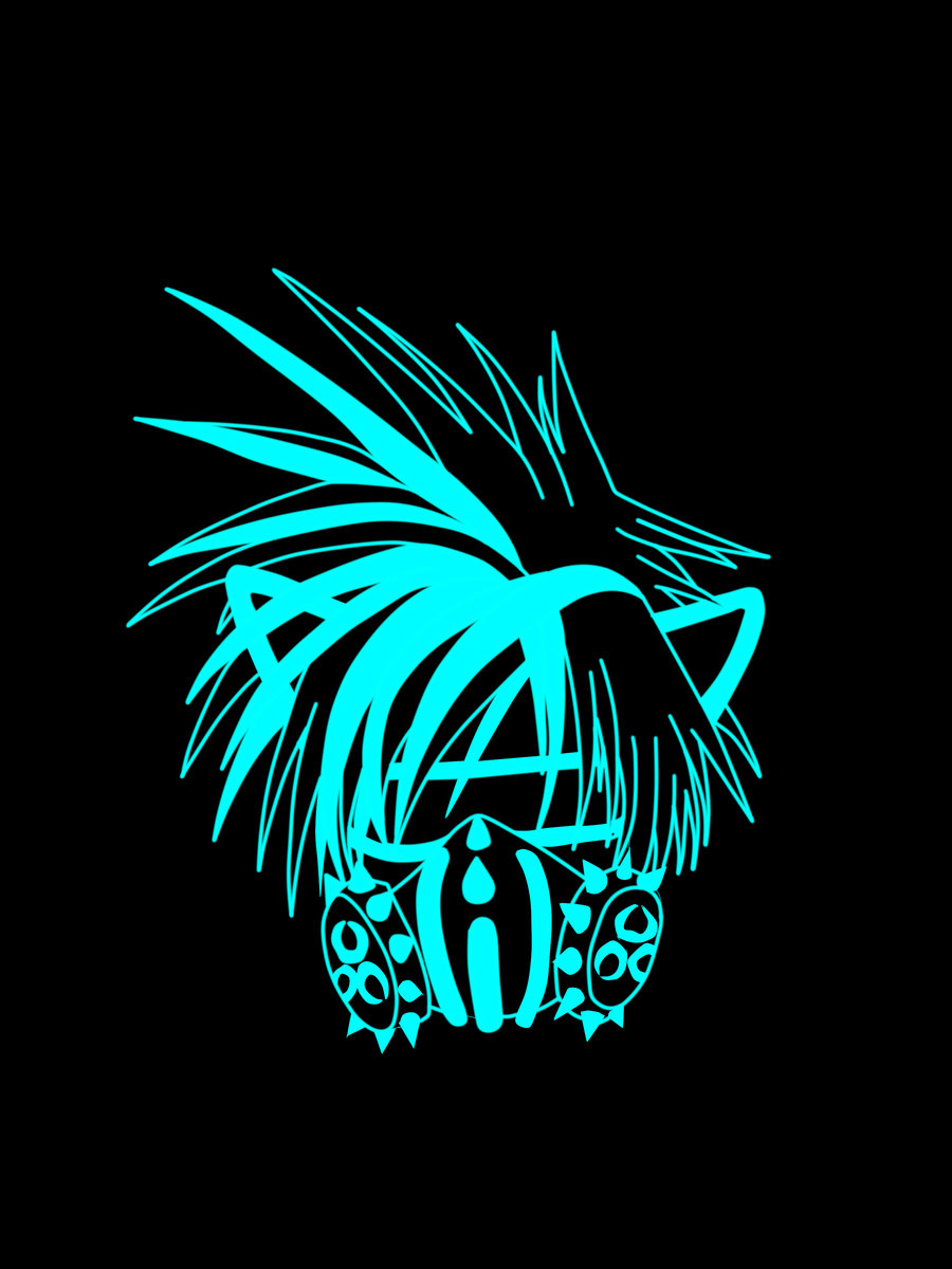 Furry Wolf Wallpaper Neon Rave Toxic