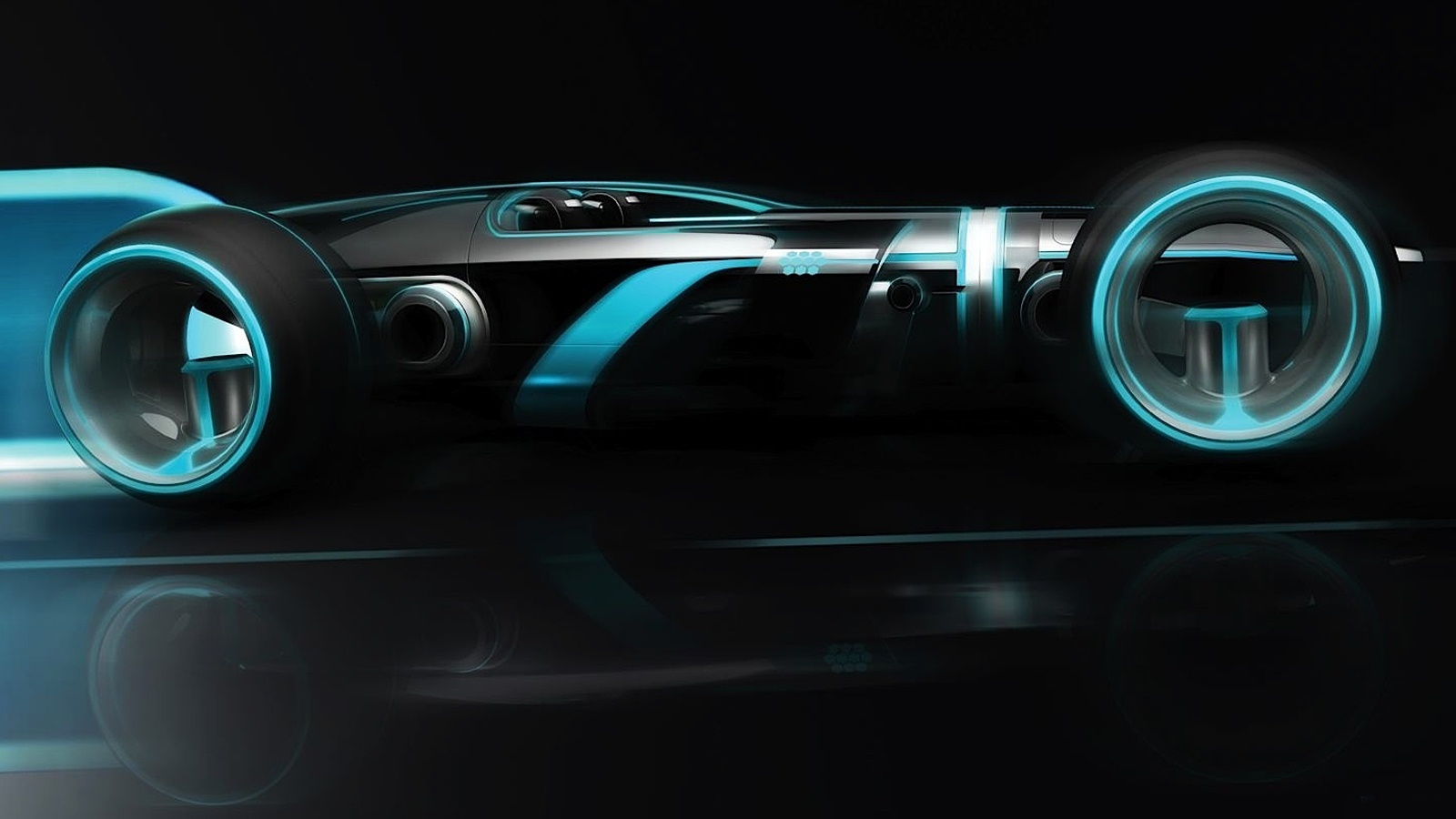 Tron Super Lightcycle HD Wallpaper