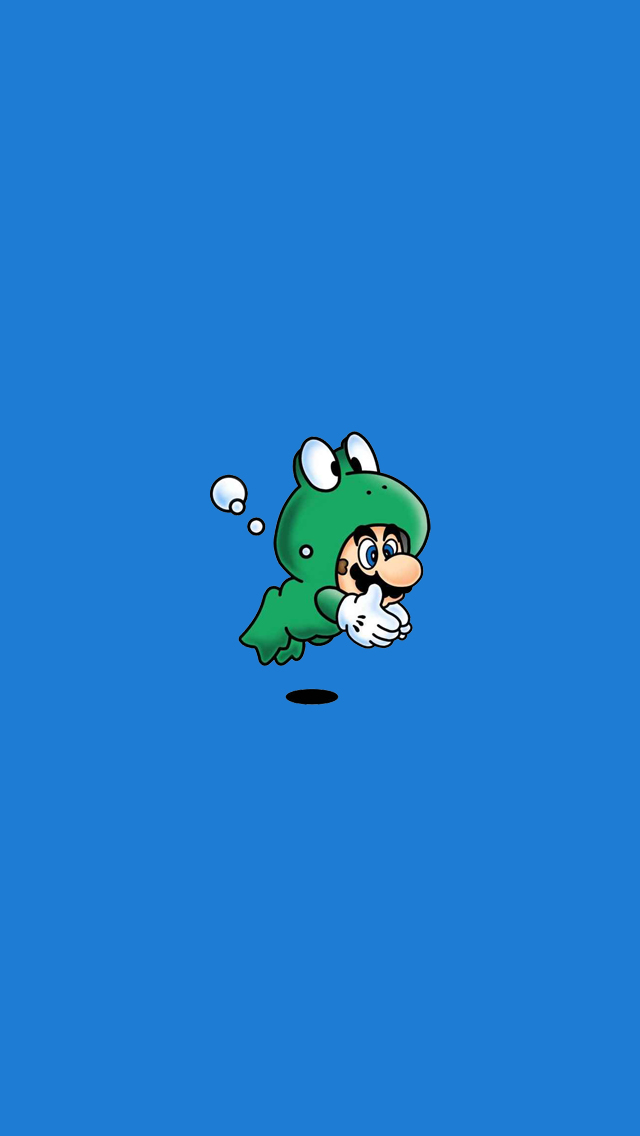 Frog Mario Tiny iPhone Wallpaper