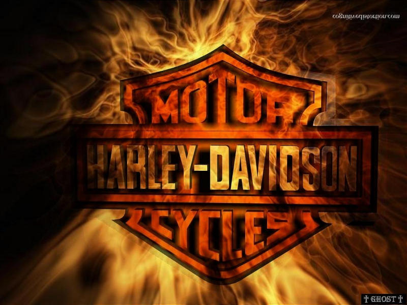 Fired Harley Davidson Wallpaper