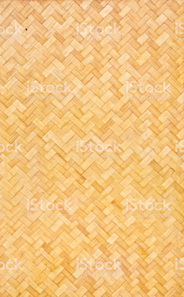 Hawaiian Polynesian Lauhala Matting Texture Stock Photo