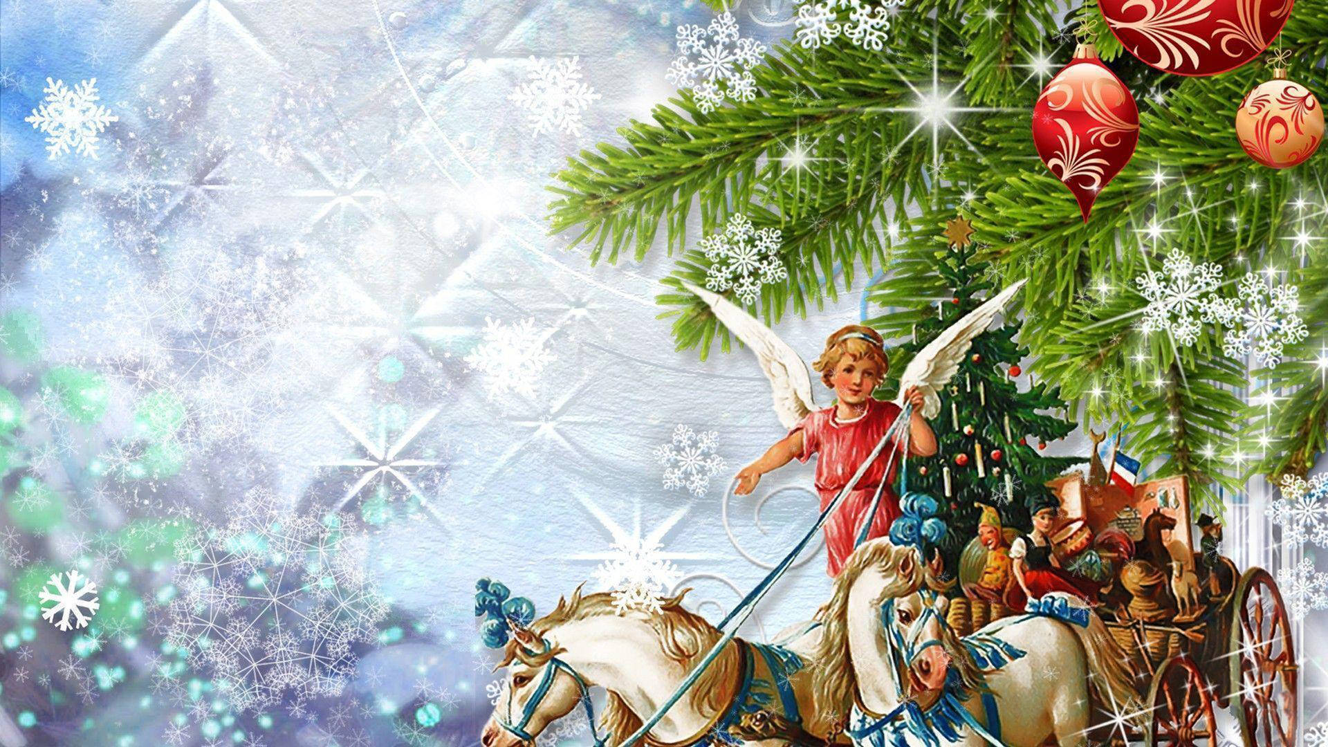 Christmas Angels Wallpaper