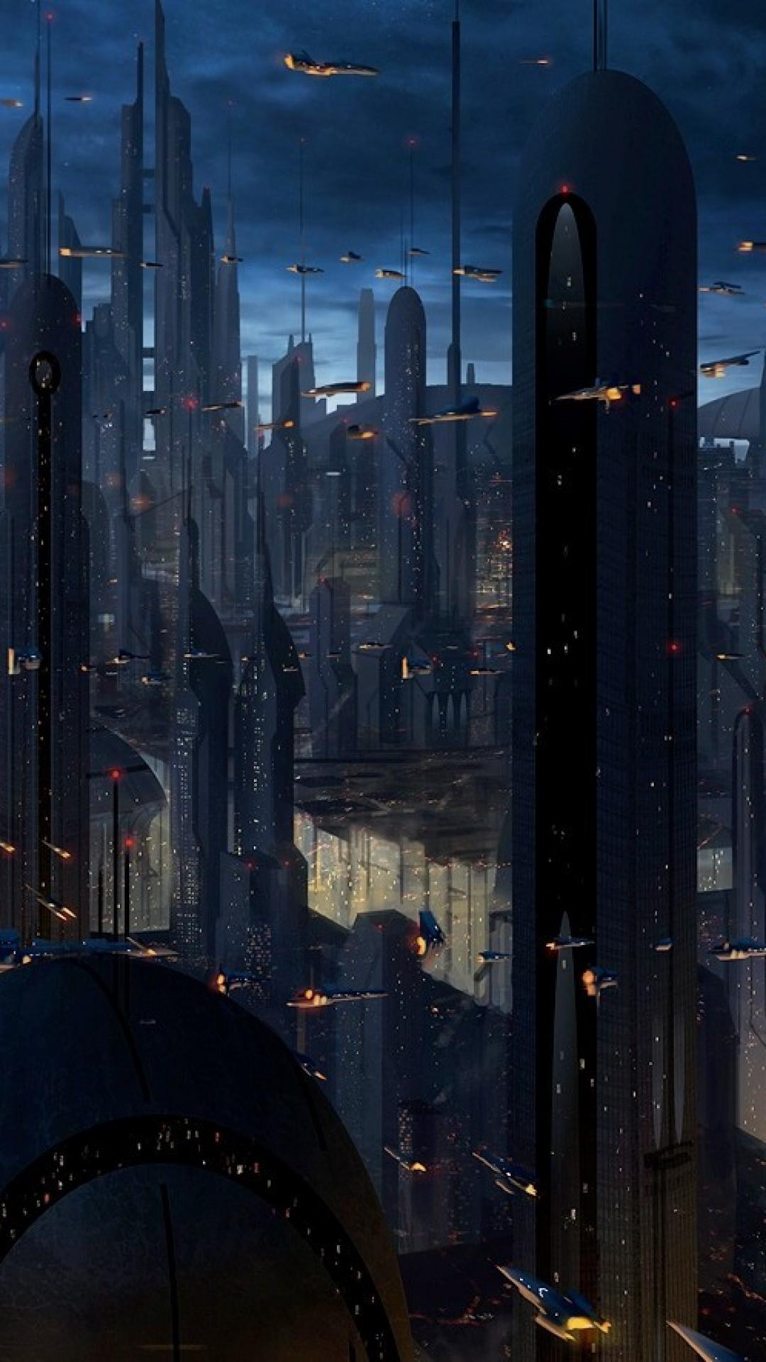 Coruscant Star Wars Artwork Buildings Cityscapes Wallpaper