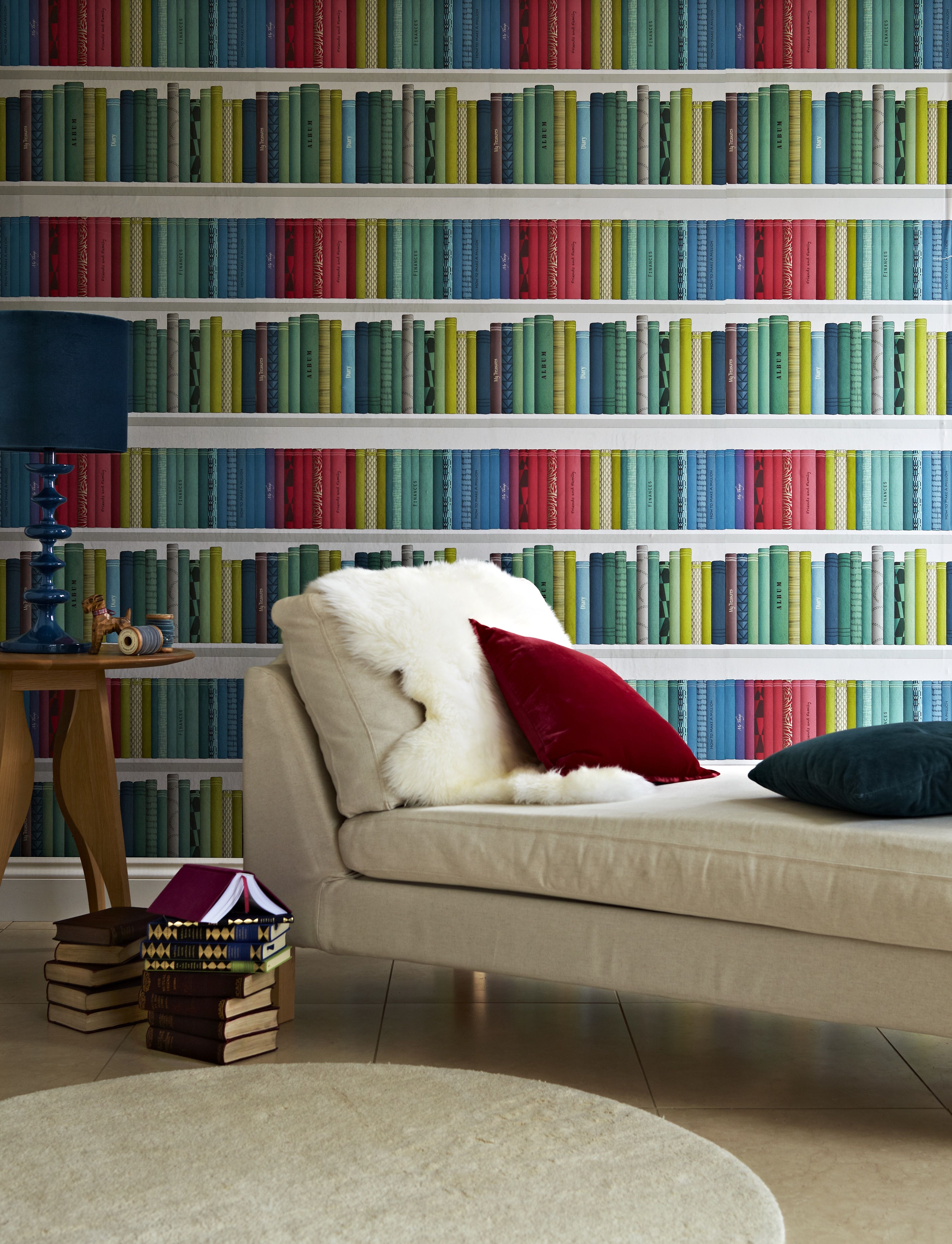 Marcus Design Contemporary Bookcase Wallpaper By Albany