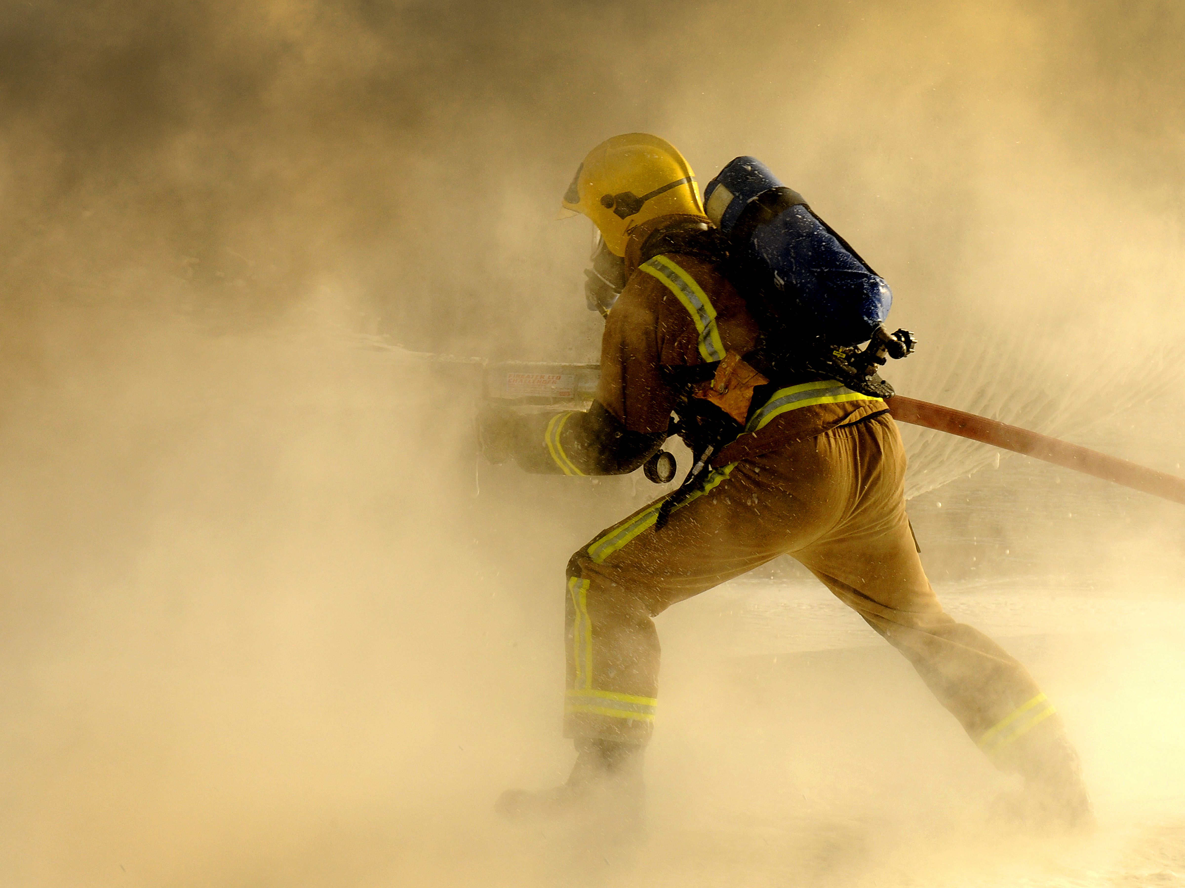 HD Widescreen Firefighter Image Wallpaper For