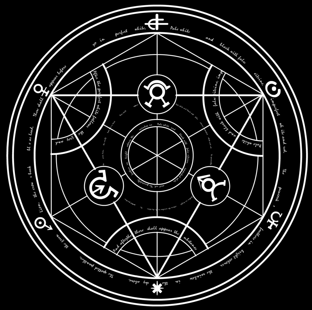 Fullmetal Alchemist Black Transmutation Circle Anime HD Wallpaper