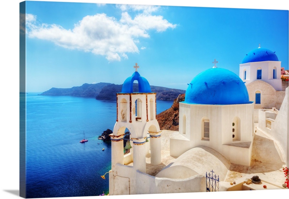 Oia Town On Santorini Island Greece Wall Art S Prints