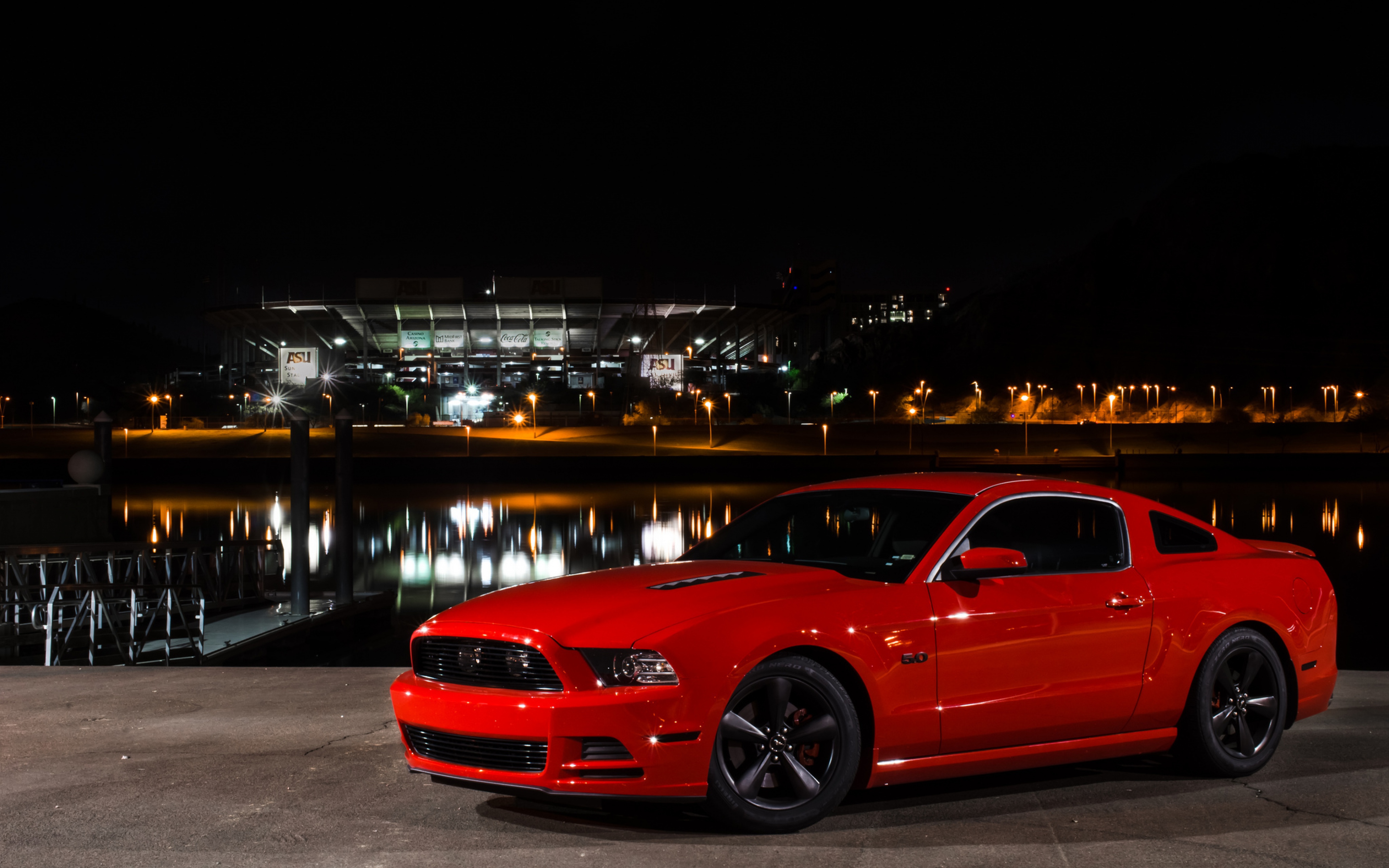 Ford Mustang Gt Side Red Wallpaper Background Ultra Hd 4k